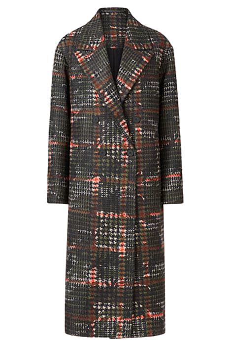 LOTTIE CAMO COAT BLACK/ORANGE by AllSaints