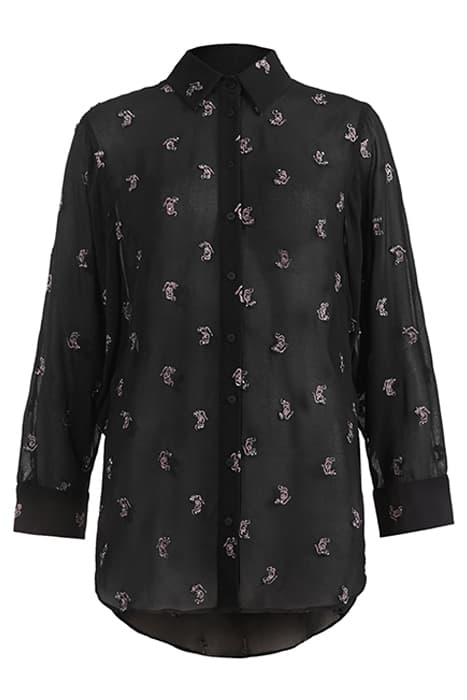 MARIANNA SNAKE SHIRT BLACK by AllSaints