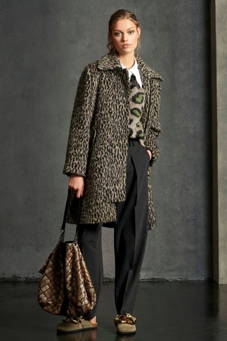 LEOPARD-PRINT JACQUARD SHACKET MULTI by Luisa Cerano