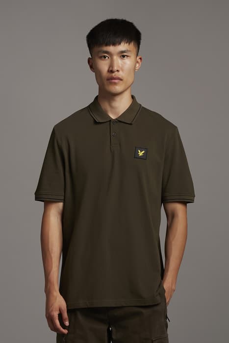 TIPPED POLO SHIRT OLIVE by Lyle & Scott