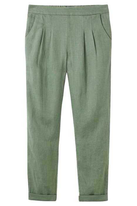 MAISON LINEN TROUSER SAGE GREEN PLAIN by White Stuff