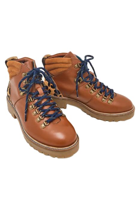 ETTA CHUNKY LACE UP HIKER BOOT MID TAN by White Stuff