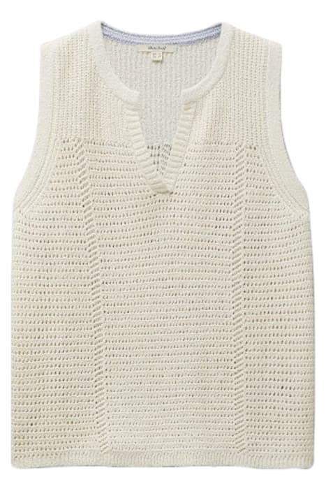 FARO TANK PALE IVORY by White Stuff