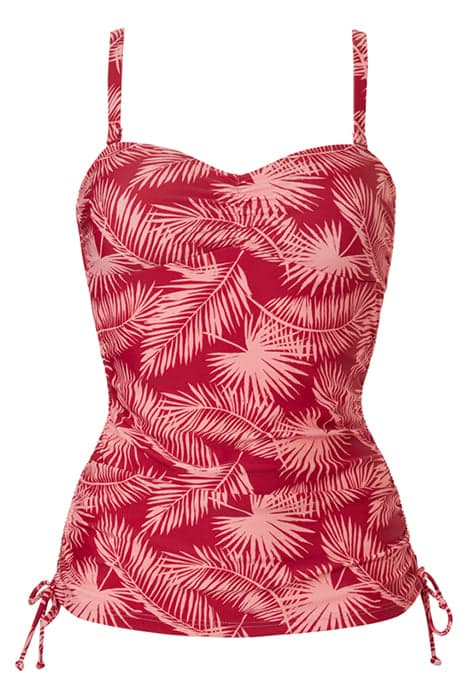 SW TANKINI WF TSHIRT BANDEAU YASMINE PA RED PLUM by Livera