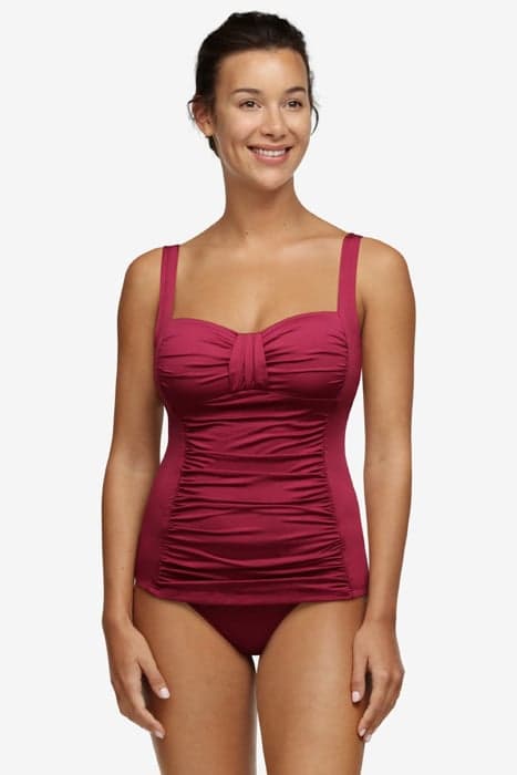 SW TANKINI WF TSHIRT COVERING BODINE UN DARK FUSHIA by Livera