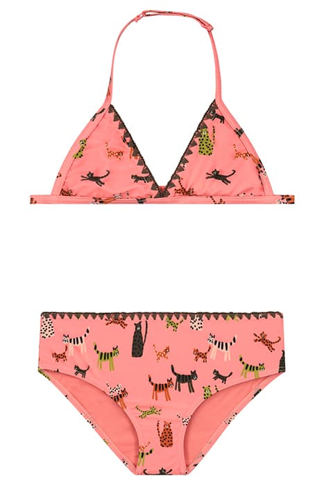 GIRLS LILY BIKINI SET WILDCATS STRAWBERRY PINK by Shiwi