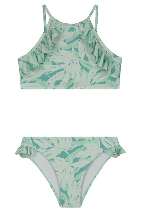 GIRLS NOA BIKINI SET PALM COVE MINT GREEN by Shiwi