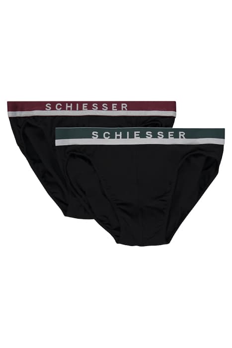 2PACK RIO-SLIP BLACK by Schiesser