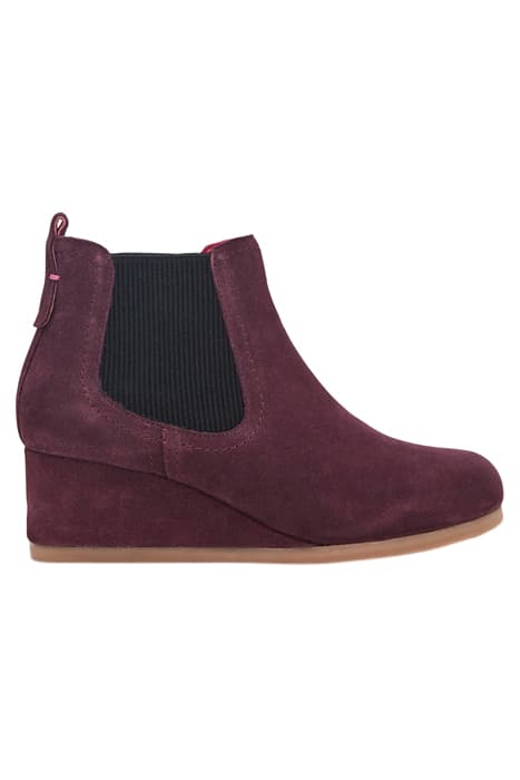 ISSY SUEDE WEDGE BOOT DK PLUM by White Stuff