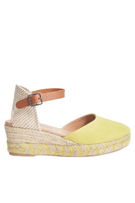 ESPADRILLE CLOSED TOE WEDGE MID CHART by White Stuff