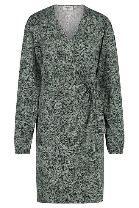 MIA DRESS L/S GREY GREEN ANIMAL by Another Label