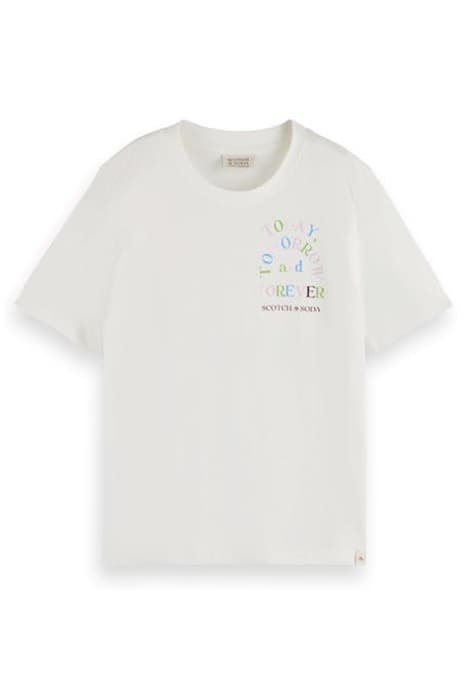 RELAXED-FIT ARTWORK T-SHIRT OFF WHITE by Scotch & Soda