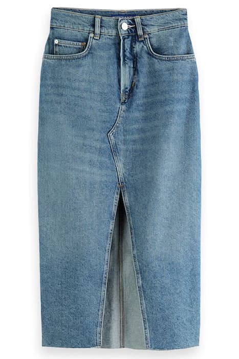 KNEE LENGTH DENIM SKIRT — PARADISE TREAT by Scotch & Soda