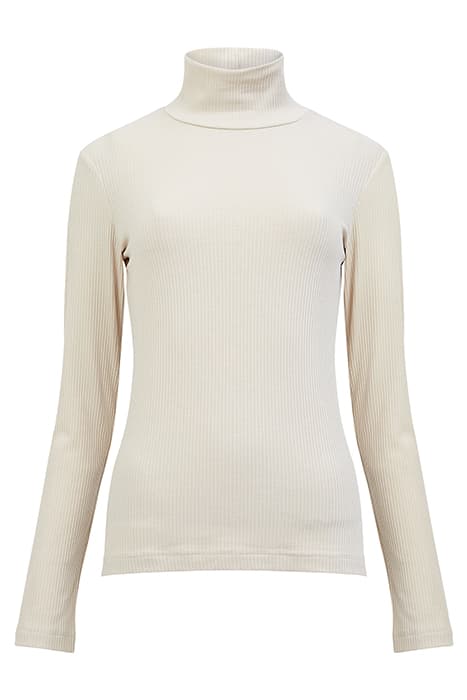 TALIE MODAL JERSEY HIGH NECK TOP CLASSIC CREAM by French Connection