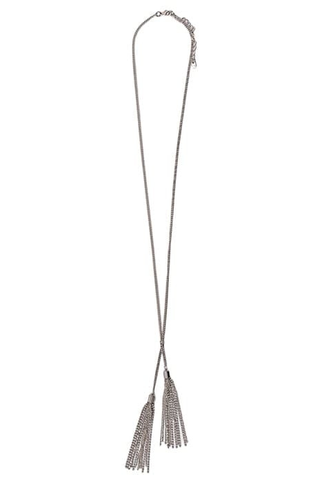 LONG NECKLACE WITH TASSELS SILVER by IKKS