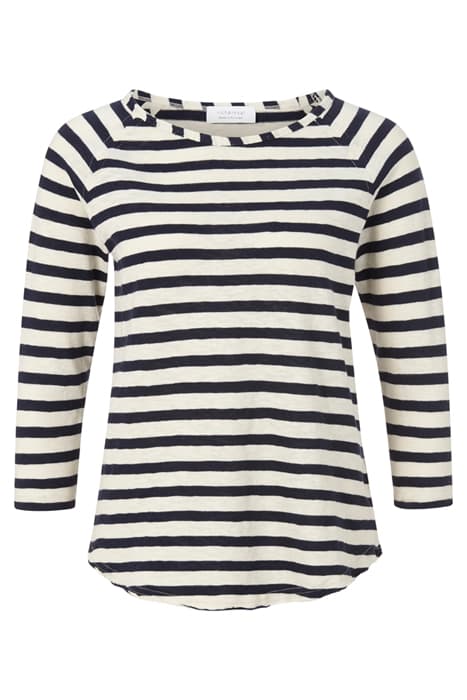 ORGANIC HEAVY JERSEY LONGSLEEVE STRIPED BUTTERMILK by Rich & Royal