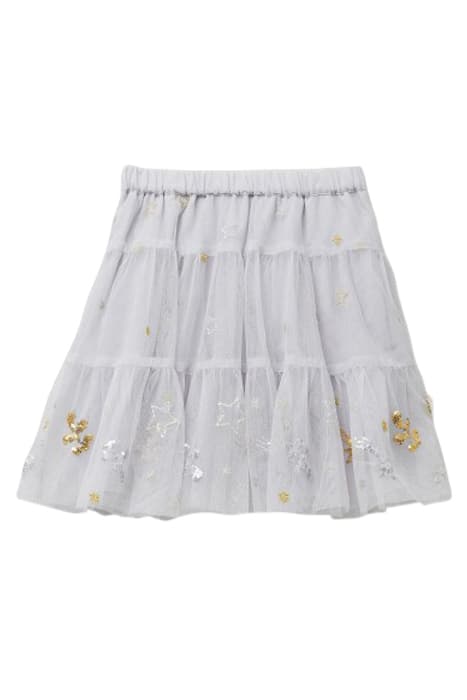 NAOMI EMBELLISHED TUELLE SKIRT NATURAL WHITE by White Stuff