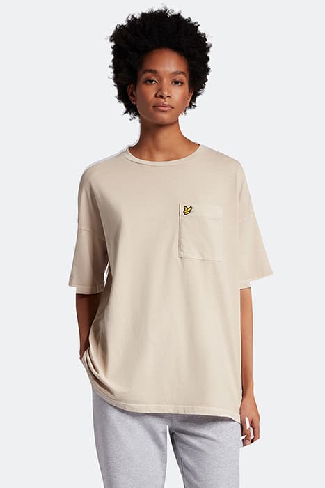 GARMENT DYE T-SHIRT NATURAL by Lyle & Scott