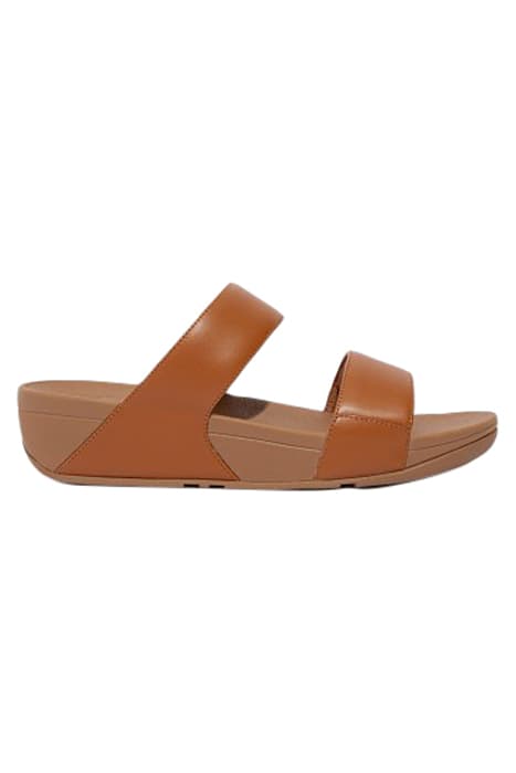 LULU LEATHER SLIDES LIGHT TAN by White Stuff