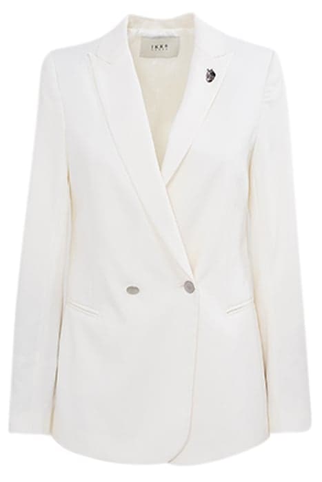 WOMEN’S OFF-WHITE TENCEL LONG SUIT JACKET by IKKS