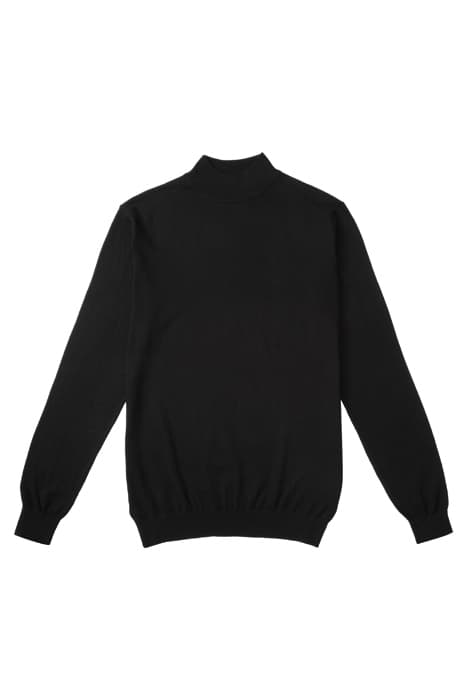 FINEKNIT MOCKNECK DEEP BLACK by Woodrow