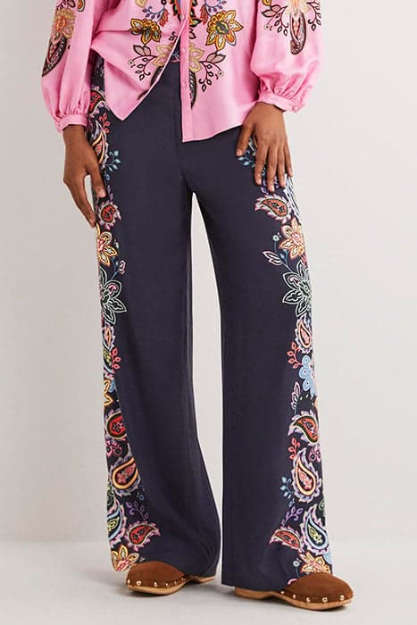 PULL ON FLUID TROUSERS NVY by Boden