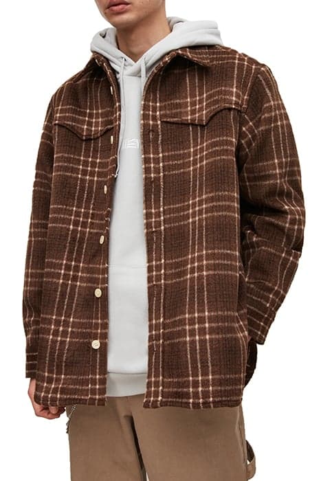 NIKKO LS SHIRT WICKER BROWN by AllSaints