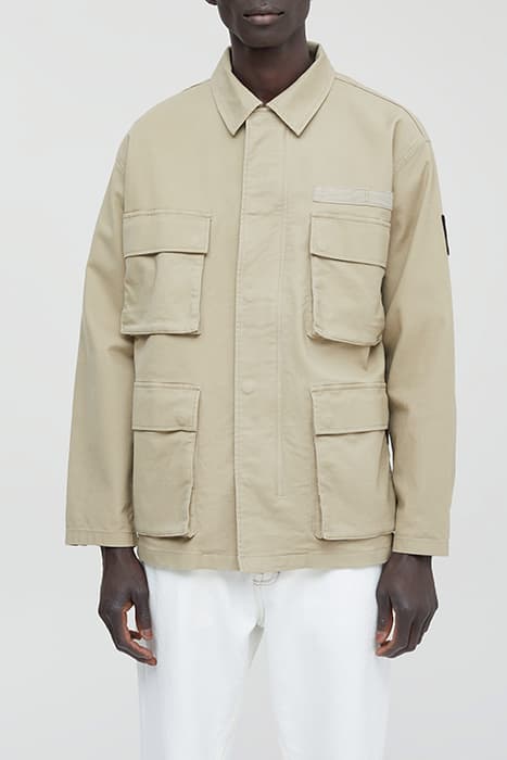 CLOSED MEN TECHNICAL FIELD JACKET GREY OLIVE by Closed