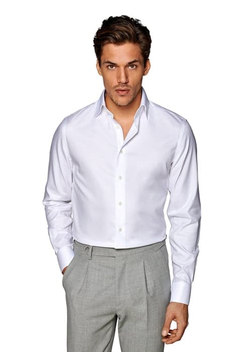 White Royal Oxford Slim Fit Shirt by Suitsupply