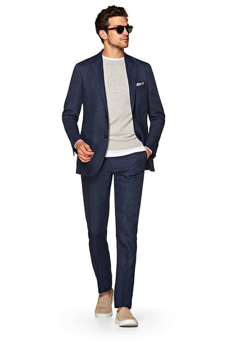 NAVY CHECKED HAVANA SUIT by Suitsupply