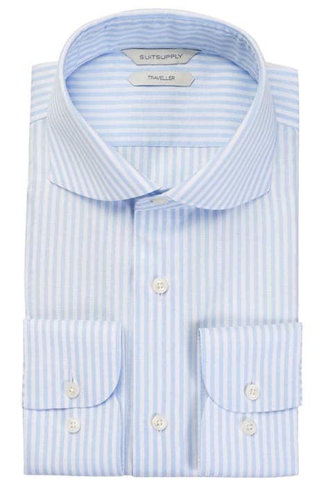 Light Blue Striped Extra Slim Fit Shirt by Suitsupply