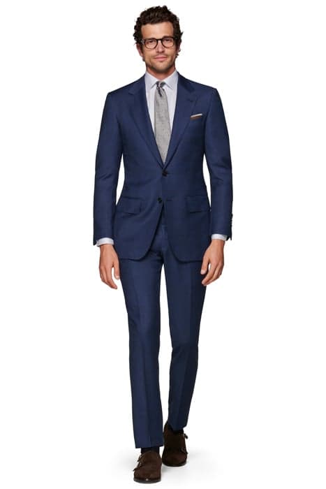 Navy Checked Washington Suit by Suitsupply