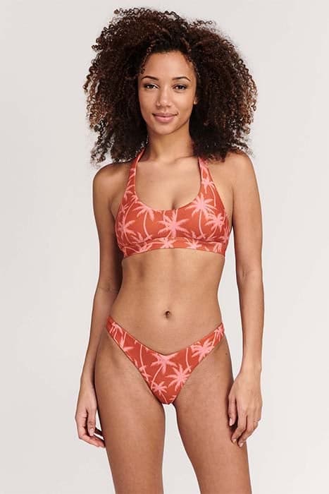 LADIES JOAN BIKINI SET VACATION PALM SPICE ROUTE BROWN by Shiwi