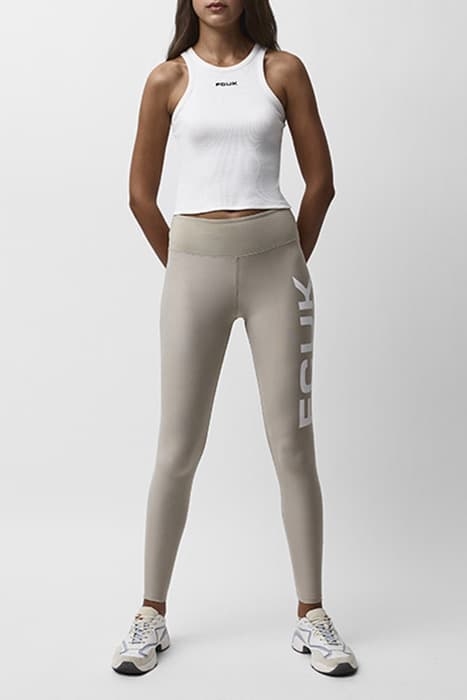 FCUK CORE JERSEY LOGO LEGGINGS PLAZATAUPE by French Connection