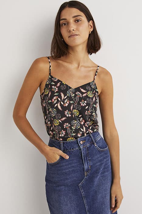 SILK CAMI TOP BLA by Boden