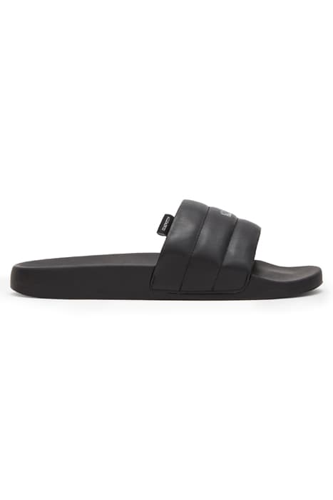 SHELL LTHR SLIDER BLACK by AllSaints