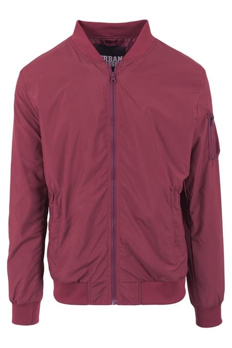 LIGHT BOMBER JACKET BURGUNDY by Urban Classics