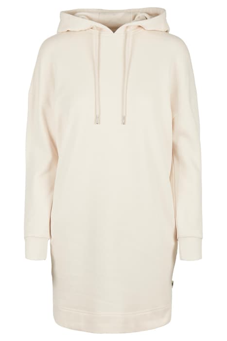 LADIES ORGANIC OVERSIZED TERRY HOODY DRESS WHITESAND by Urban Classics