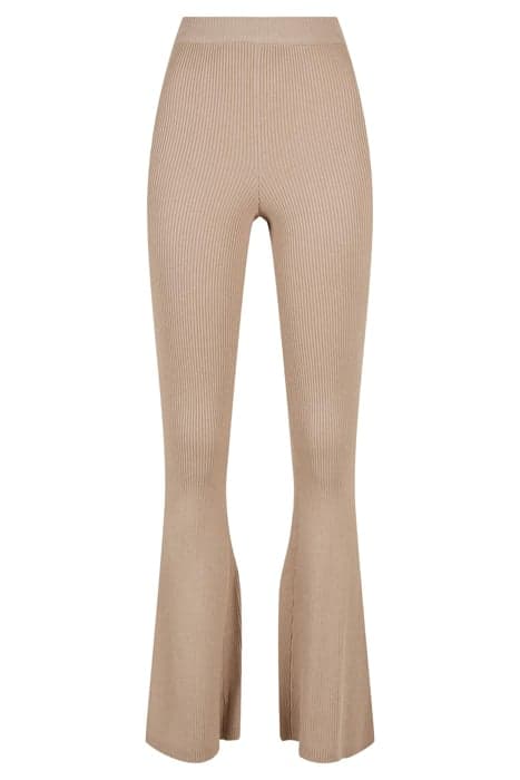 LADIES RIB KNIT BOOTCUT LEGGINGS LIGHTTAUPE by Urban Classics