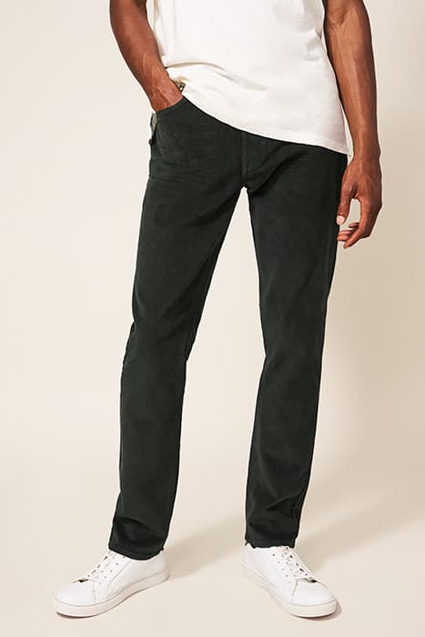 CROSBY CORD TROUSER DK GREEN by White Stuff