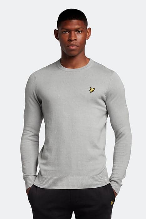 COTTON MERINO CREW JUMPER W700 AWAY BLUE by Lyle & Scott