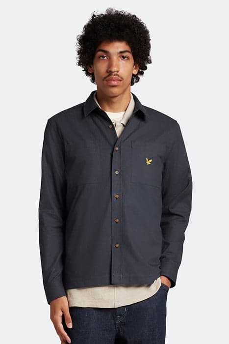 MELTON SHIRT Z271 DARK NAVY by Lyle & Scott