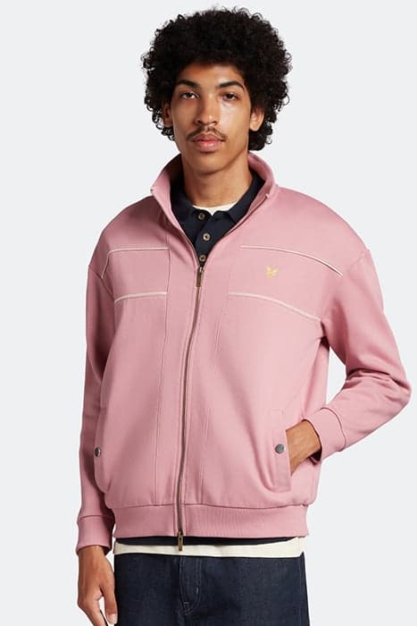 PANELLED TRACK TOP W740 SENSIBLE PINK by Lyle & Scott