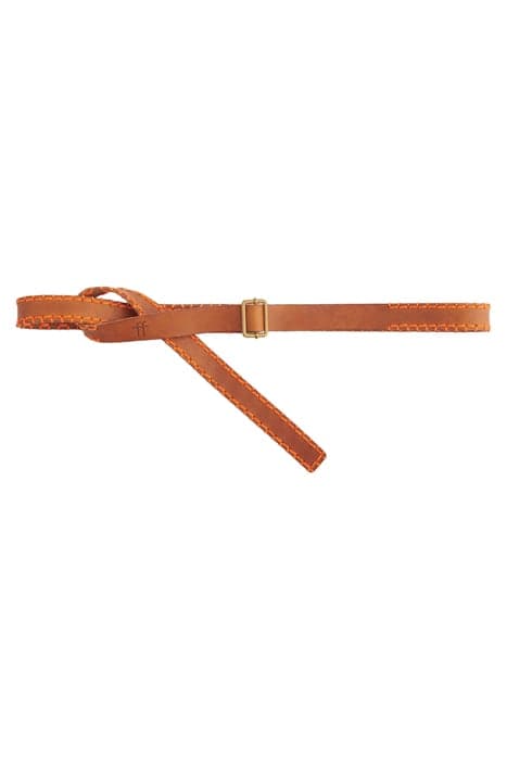 HANDMADE STITCHED LEATHER BELT WITH LOOP MIELE by forte_forte