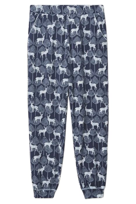 STAG FAMILY TIME JERSEY PJ JOG NAVY MULTI by White Stuff