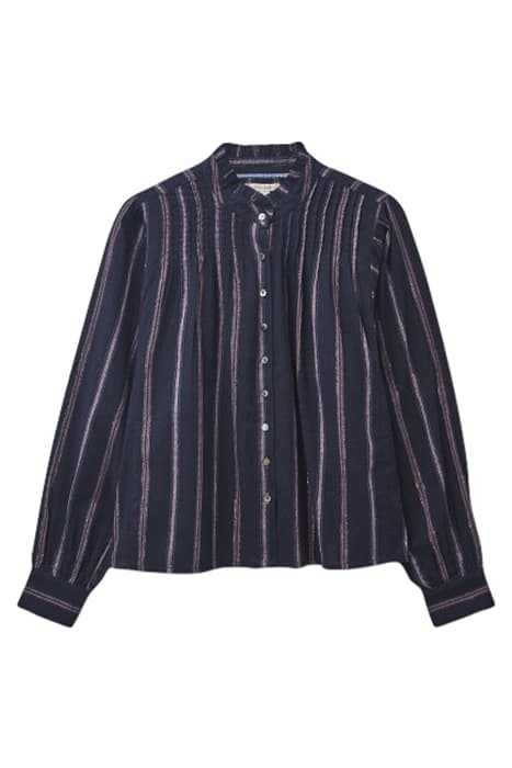 PAIGE STRIPE SHIRT NAVY MULTI by White Stuff