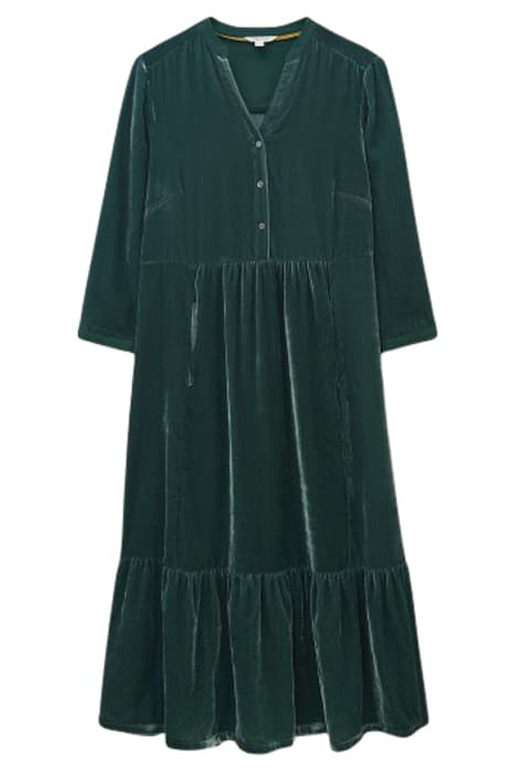 NAYA VELVET MIDI DRESS MID TEAL by White Stuff