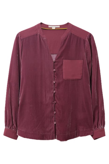 KATE VELVET SHIRT DUS PINK by White Stuff