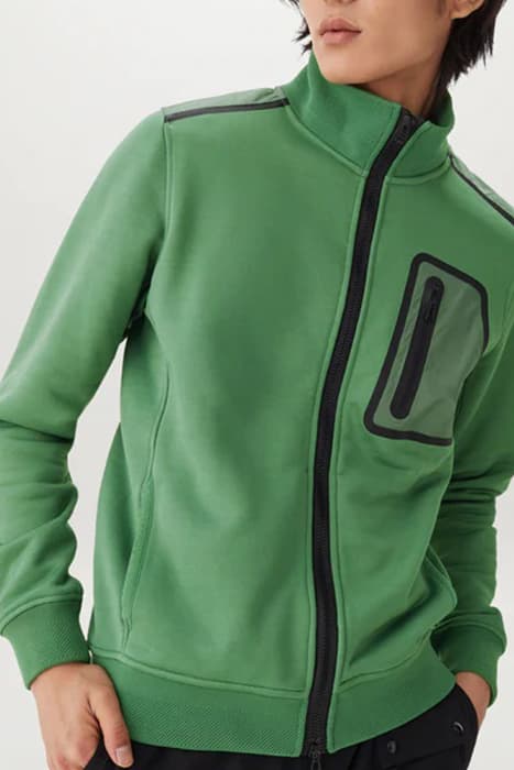 BEARING FULL ZIP GRAPH GREEN by Belstaff