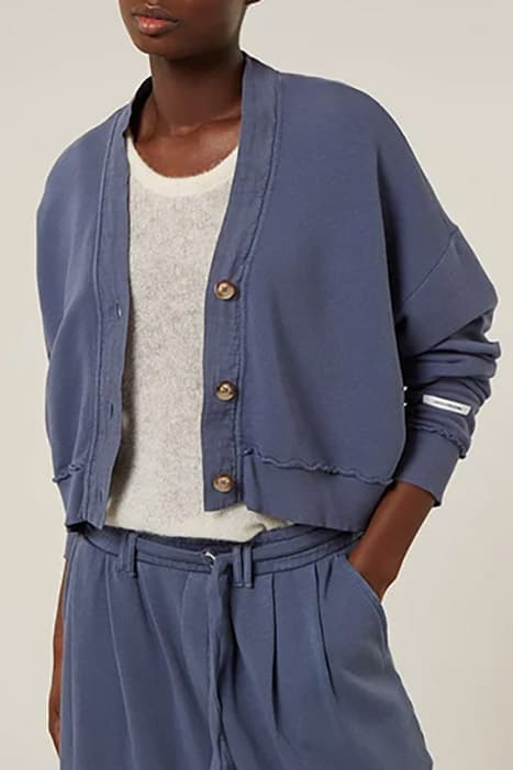 CROPPED CARDIGAN BLEU by 10DAYS